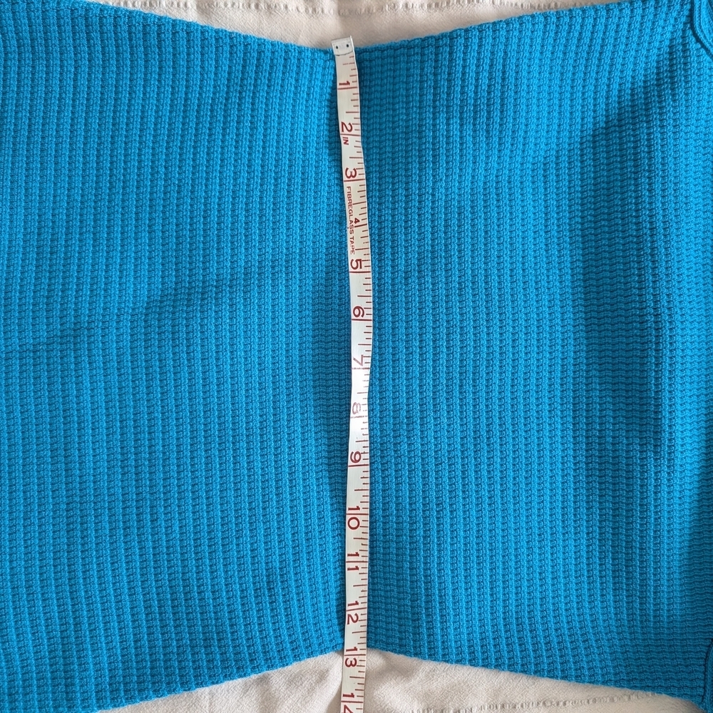 Carolina Herrera Blue Knit Midi Dress - Picture 9 of 11
